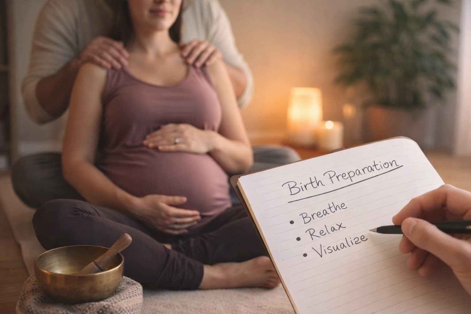 Peaceful birth preparation support